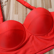 Vera | Vrolijke & stijlvolle bikini in de kleur Rood voor dames in Beach stijl ideaal voor de zomer.