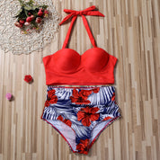 Vera | Vrolijke & stijlvolle bikini in de kleur Rood voor dames in Beach stijl ideaal voor de zomer.