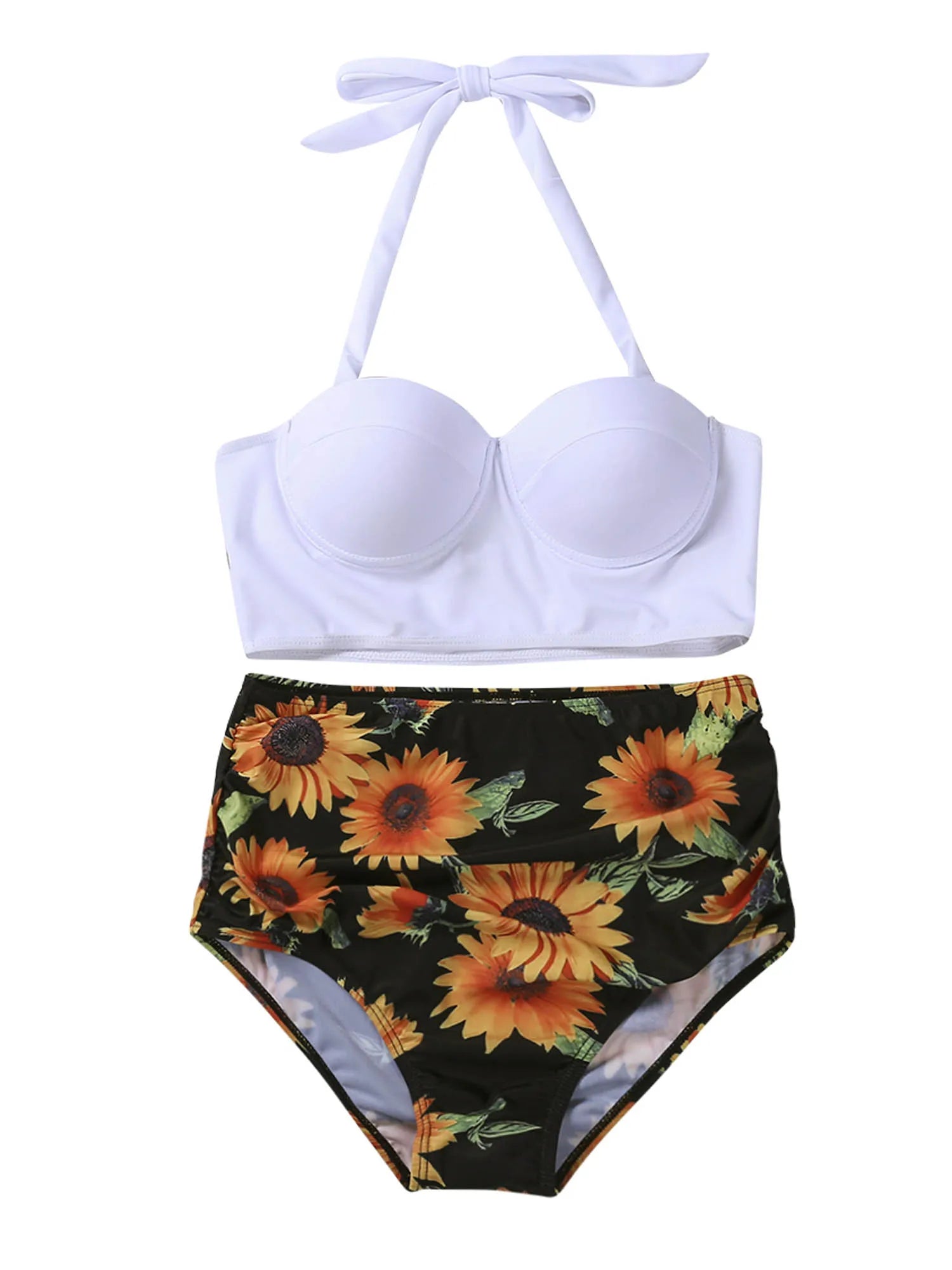 Vera | Vrolijke & stijlvolle bikini in de kleur Wit voor dames in Beach stijl ideaal voor de zomer.