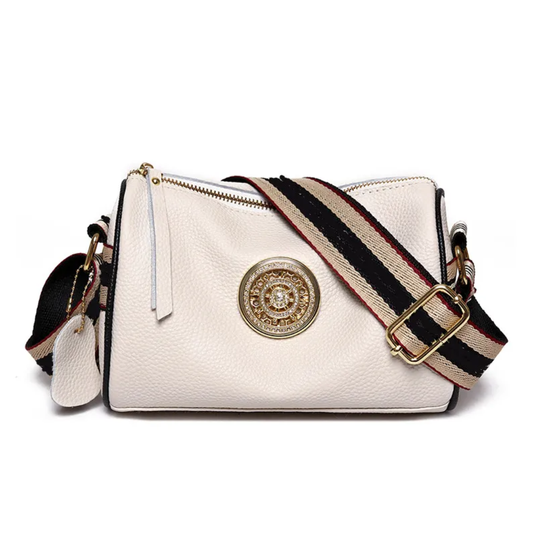 Veronica Boston Tas | Compact & Casual in de kleur Beige voor dames in Casual stijl geschikt voor alle seizoenen.