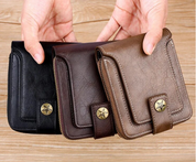 Vintage Lederen Portemonnee | Klassiek & Stijlvol in de kleur Zwart voor heren in Heritage stijl geschikt voor alle seizoenen.