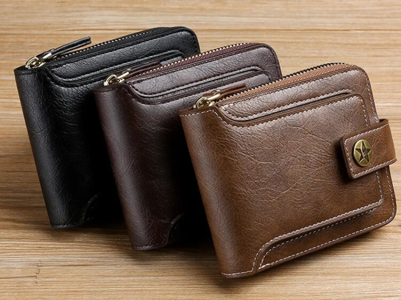 Vintage Lederen Portemonnee | Klassiek & Stijlvol in de kleur Zwart voor heren in Heritage stijl geschikt voor alle seizoenen.