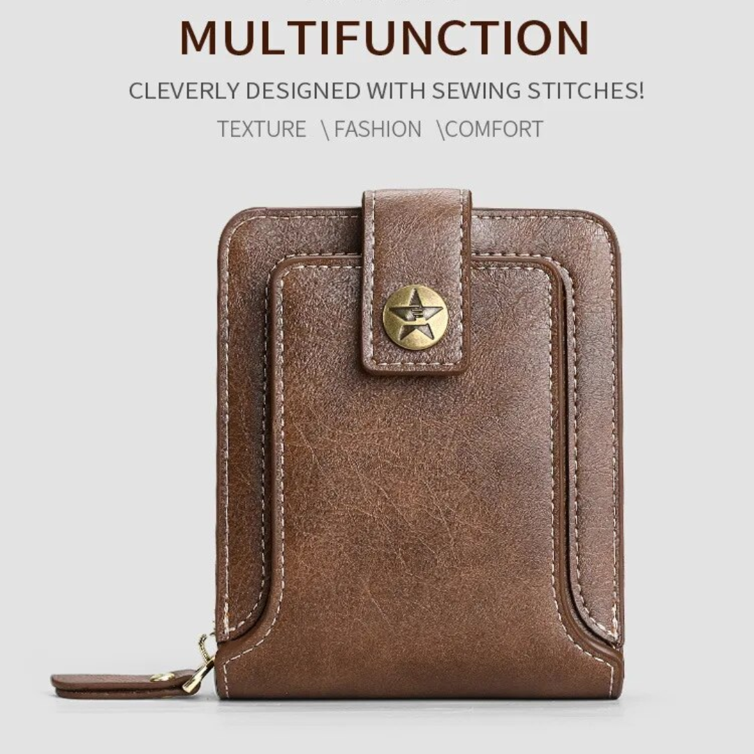 Vintage Lederen Portemonnee | Klassiek & Stijlvol in de kleur Zwart voor heren in Heritage stijl geschikt voor alle seizoenen.