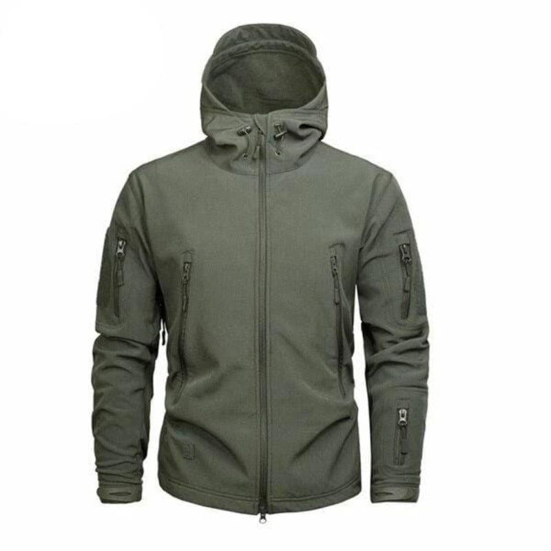 Wind en regen Jack in de kleur Legergroen voor heren in Outdoor stijl ideaal voor de winter