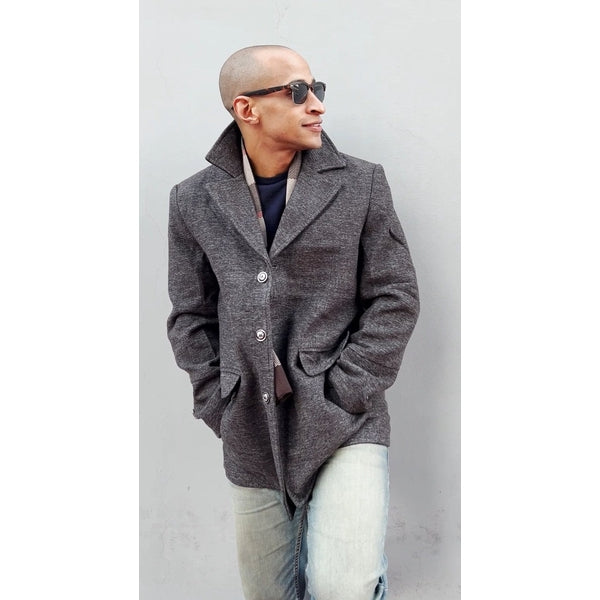 Wollen Jacket in de kleur Grijs voor heren in Heritage stijl ideaal voor de winter