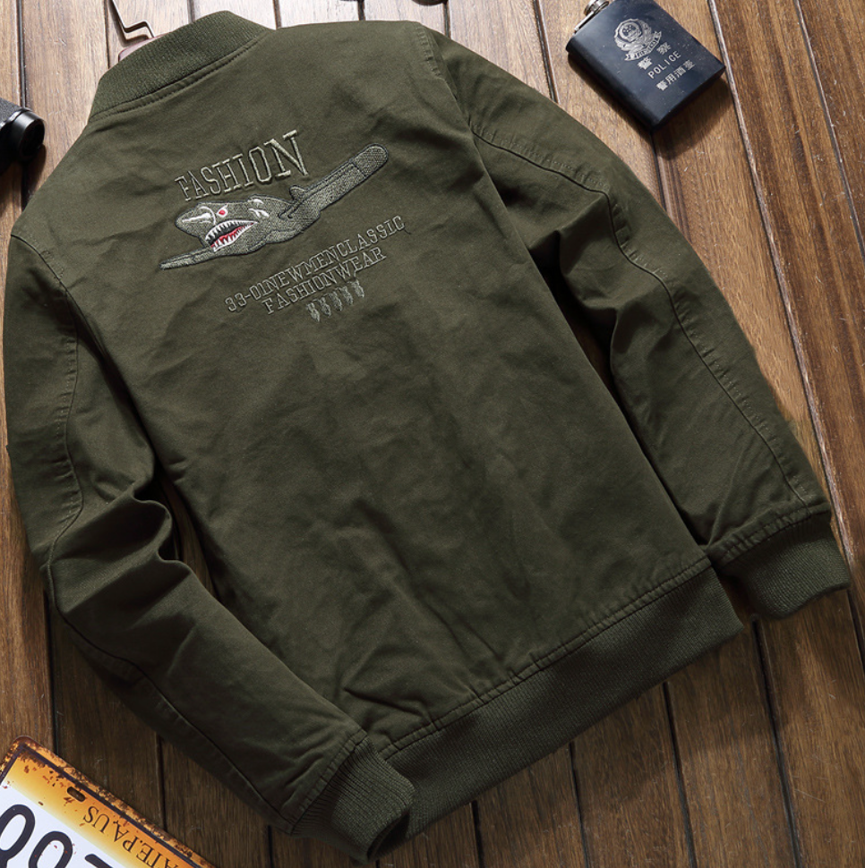 Xavier | Moderne herenjas met patches in de kleur Groen voor heren in stijl geschikt voor alle seizoenen.