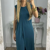 Yasmine | Tweedelige damesjurk voor stijlvolle looks in de kleur Zwart voor dames in stijl ideaal voor de herfst.