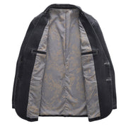 Zakelijke denim jacket in de kleur Zwart voor heren in Heritage stijl ideaal voor de zomer.