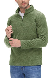Zipper voor mannen in de kleur Groen voor heren in stijl geschikt voor alle seizoenen.