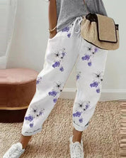 Linnen damesbroek, ideaal voor een moeiteloze alledaagse look. Gemaakt van comfortabel linnen, met een informele en basisstijl, perfect voor lente en zomer.