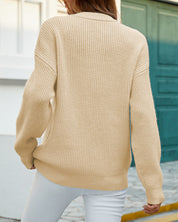 Benthe | Stevige trui met ronde hals in de kleur Roze voor dames in stijl ideaal voor de herfst.