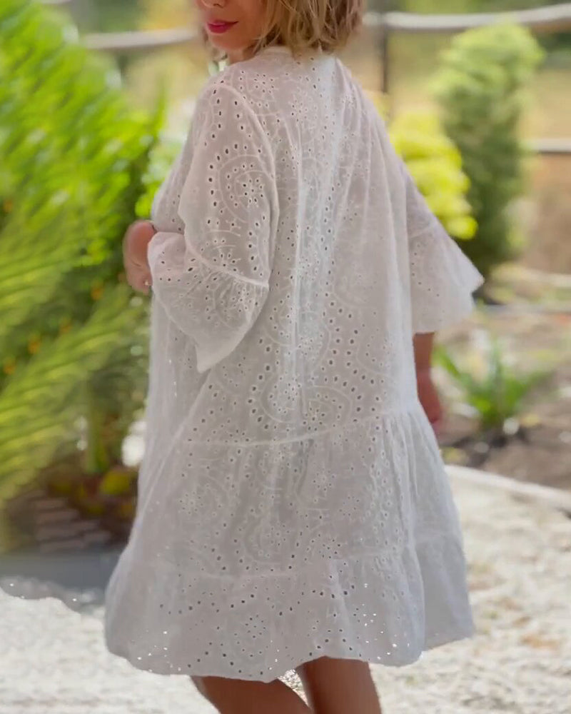 Boho zomerjurk in de kleur Rood voor dames in stijl ideaal voor de zomer.