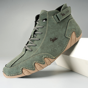 Decks | Ultra-comfortabele antislip blotevoetschoen van echt leer (Unisex) in de kleur Groen voor dames in stijl geschikt voor alle seizoenen.