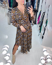 Herfsteditie Jurkje in de kleur Gemengde kleur voor dames in stijl ideaal voor de herfst.