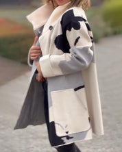 Hippe Jas met lange mouwen en print in de kleur Wit voor dames in stijl ideaal voor de herfst.