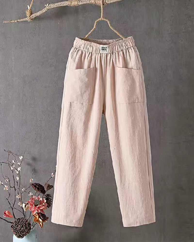 Pantalon voor vrouwen in de kleur Khaki voor dames in Formal stijl ideaal voor de herfst.