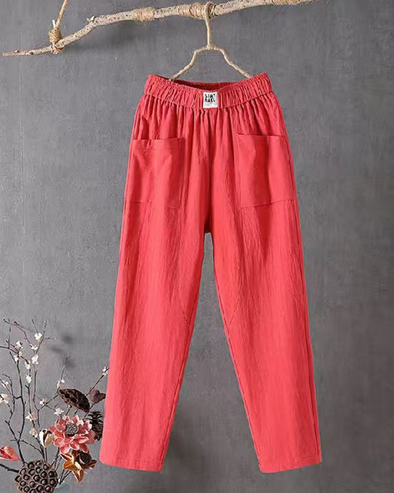 Pantalon voor vrouwen in de kleur Rood voor dames in Formal stijl ideaal voor de herfst.