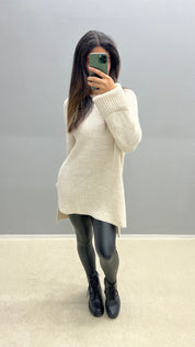 Pullover trui in de kleur Beige voor dames in Heritage stijl ideaal voor de herfst.