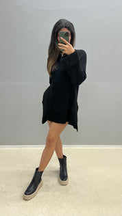 Pullover trui in de kleur Zwart voor dames in Heritage stijl ideaal voor de herfst.