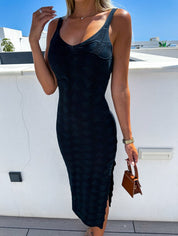 Strand Jurk in de kleur Zwart voor dames in Beach stijl ideaal voor de zomer.