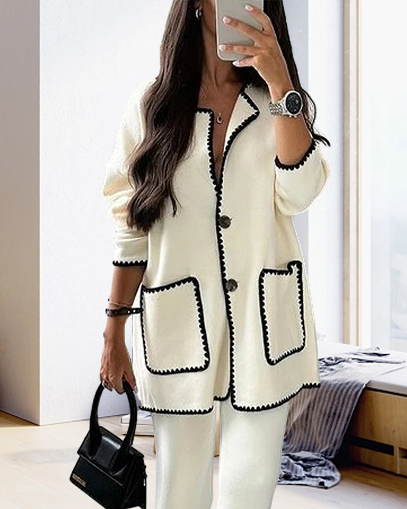 Stylish Vest met zakken in de kleur Wit voor dames in stijl ideaal voor de herfst.