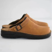 Val | Ontlastende schoenen van leer in de kleur Khaki voor heren in stijl geschikt voor alle seizoenen.