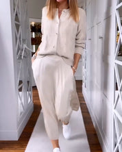 Vest met knopen in een effen kleur in de kleur Beige voor dames in stijl ideaal voor de herfst.