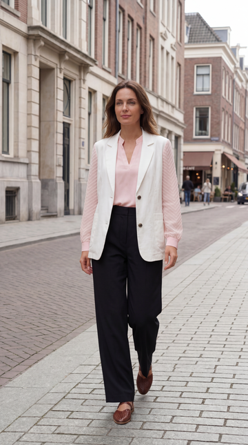 Smart casual met een zachte, vrouwelijke touch voor dagelijks gebruik