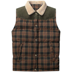 Bodywarmer met plaid patroon