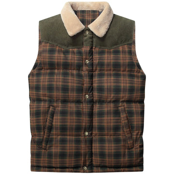 Bodywarmer met plaid patroon