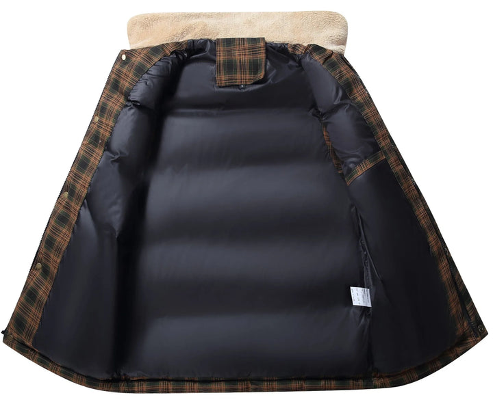 Bodywarmer met plaid patroon