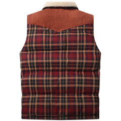 Bodywarmer met plaid patroon