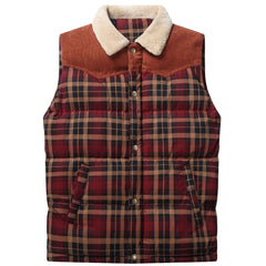 Bodywarmer met plaid patroon