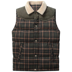 Bodywarmer met plaid patroon