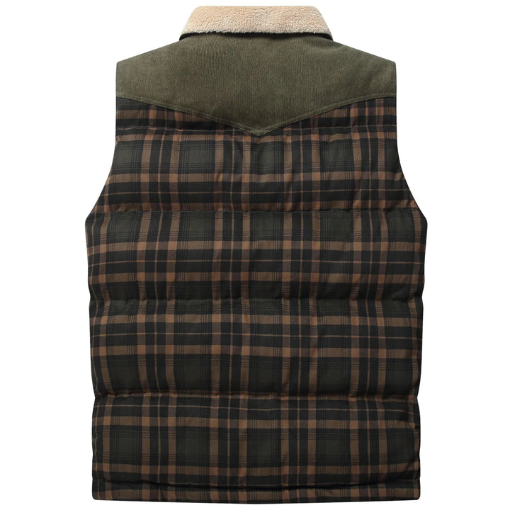 Bodywarmer met plaid patroon