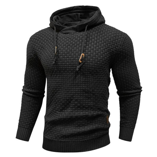 Hoodie met textuur en capuchon