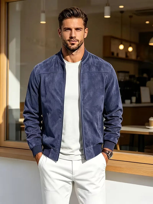 Bomberjack met baseball collar