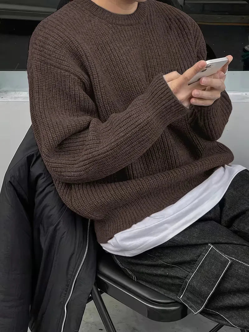 Oversized gebreide trui