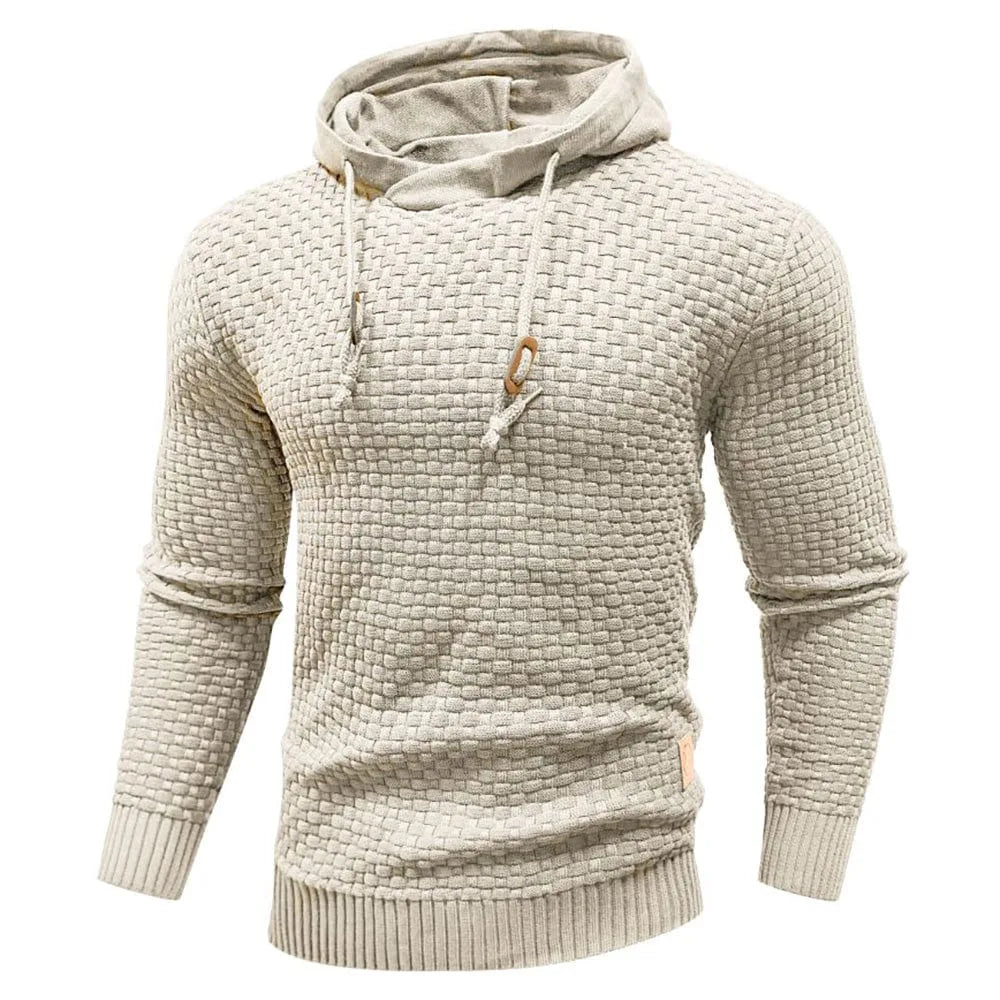 Hoodie met textuur en capuchon