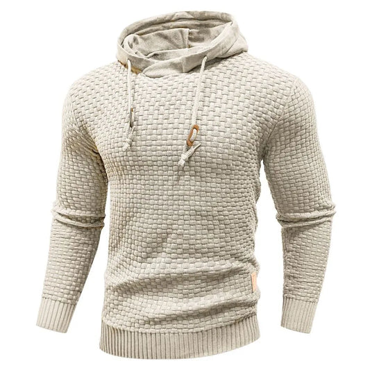 Hoodie met textuur en capuchon