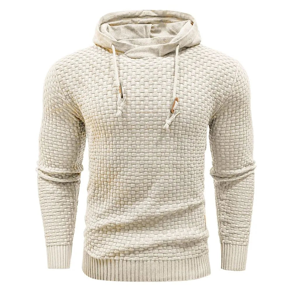 Hoodie met textuur en capuchon