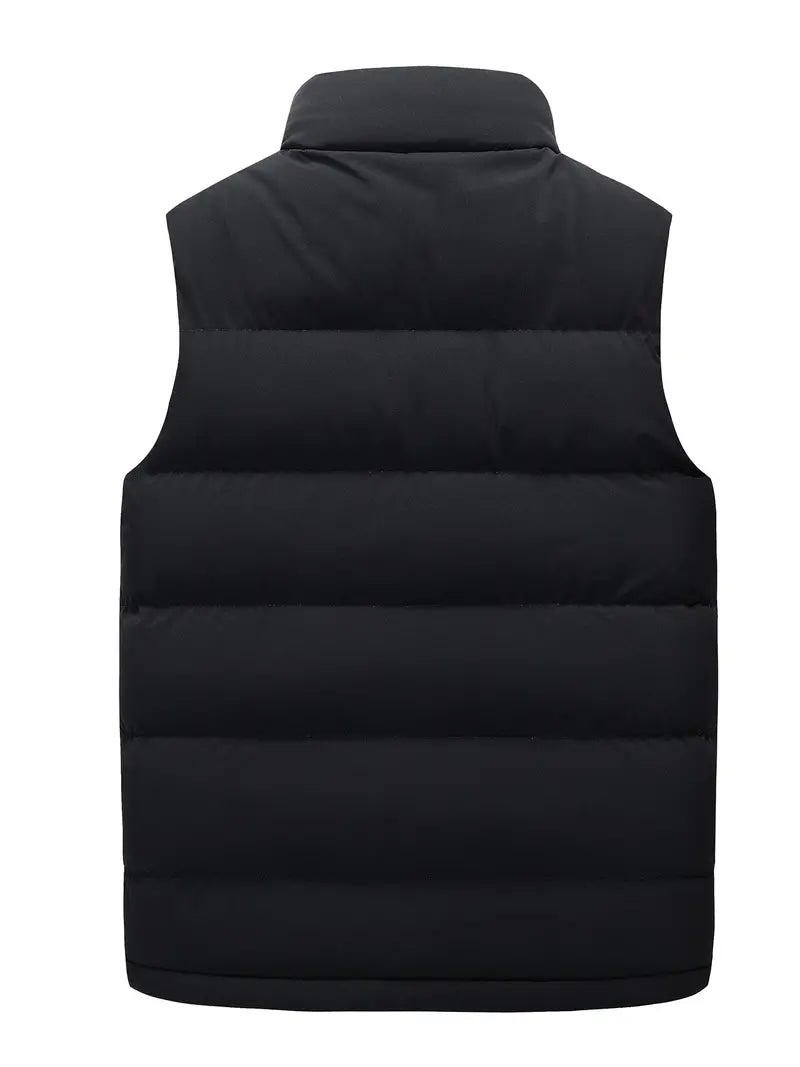 Stijlvolle gewatteerde heren bodywarmer gemaakt van waterafstotend materiaal voor ultiem comfort en trendy uitstraling, ongeacht de weersomstandigheden. Combineerbaar met diverse outfits voor een fashionable look bij elke gelegenheid.