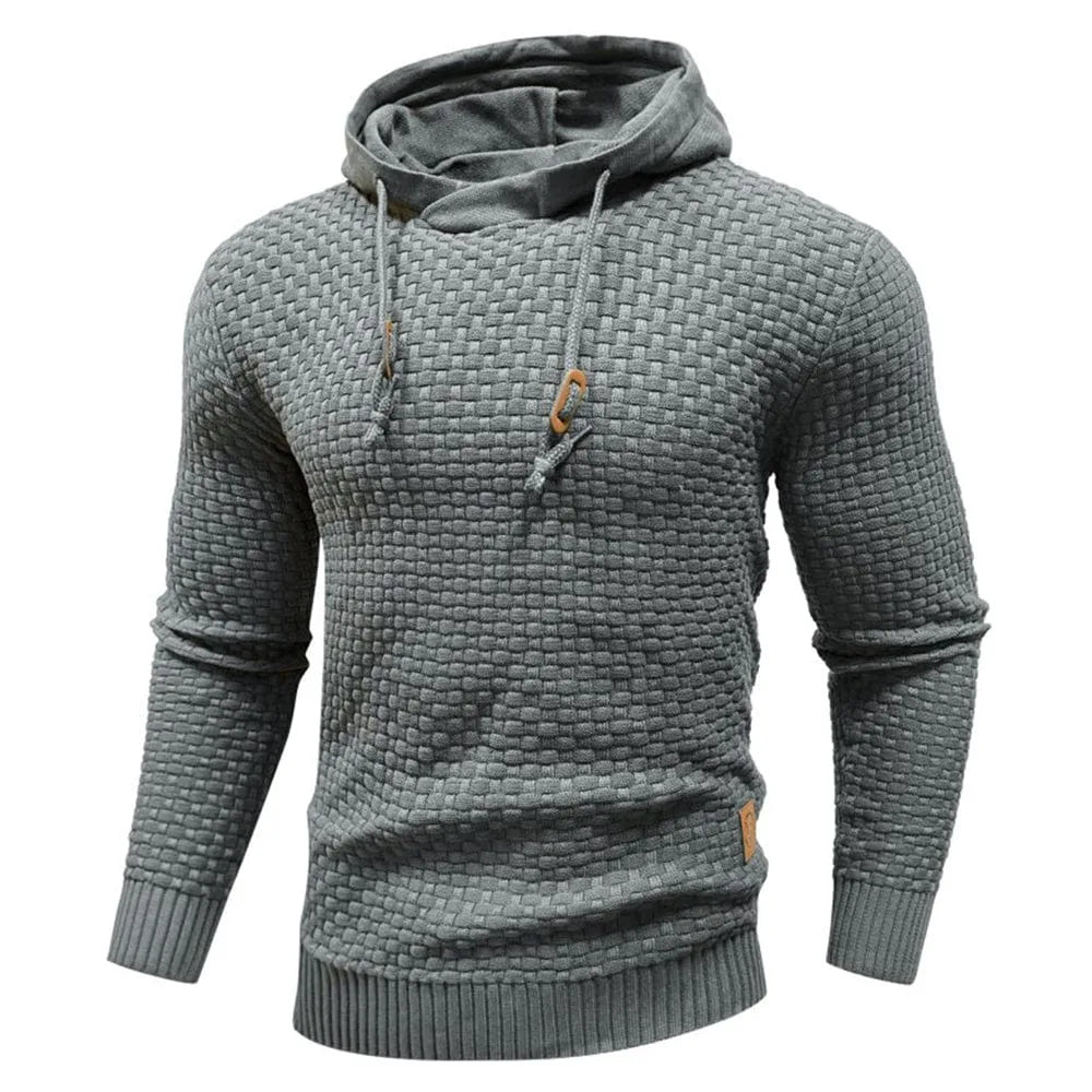 Hoodie met textuur en capuchon