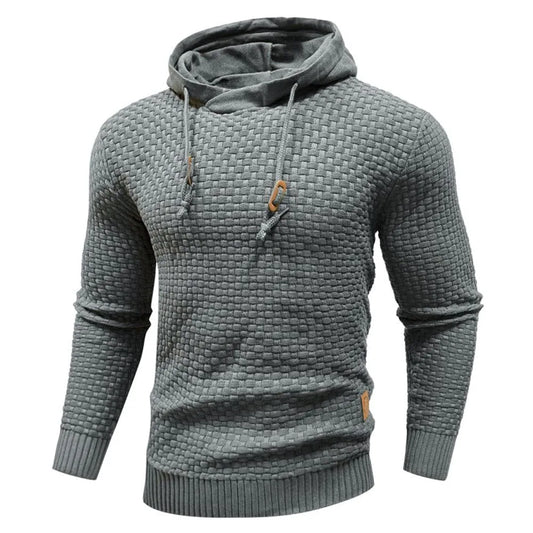Hoodie met textuur en capuchon