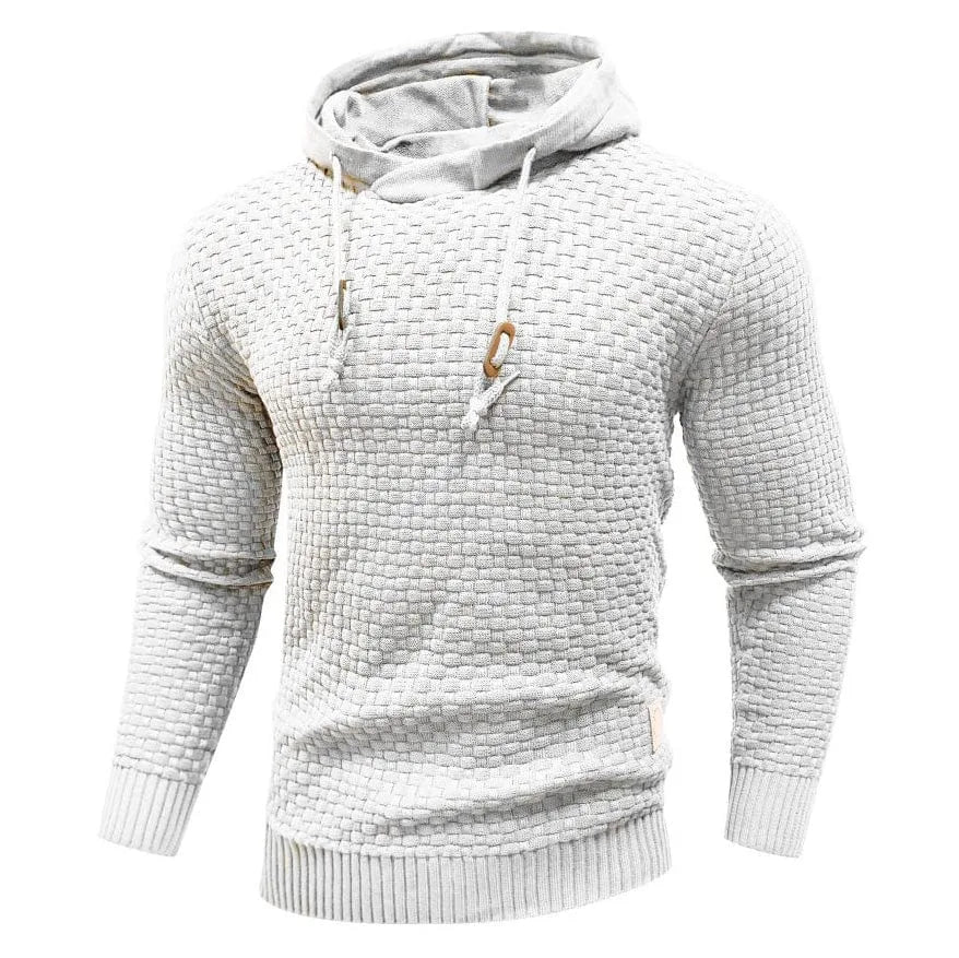 Hoodie met textuur en capuchon