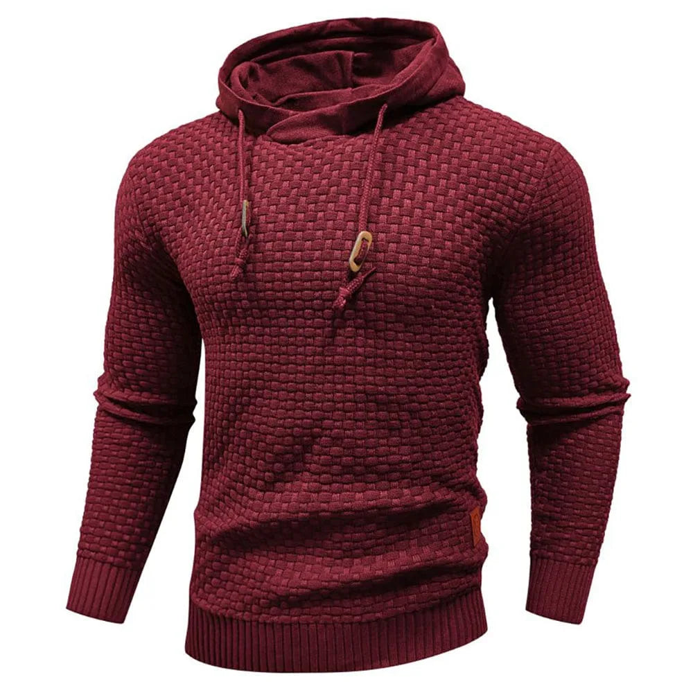 Hoodie met textuur en capuchon