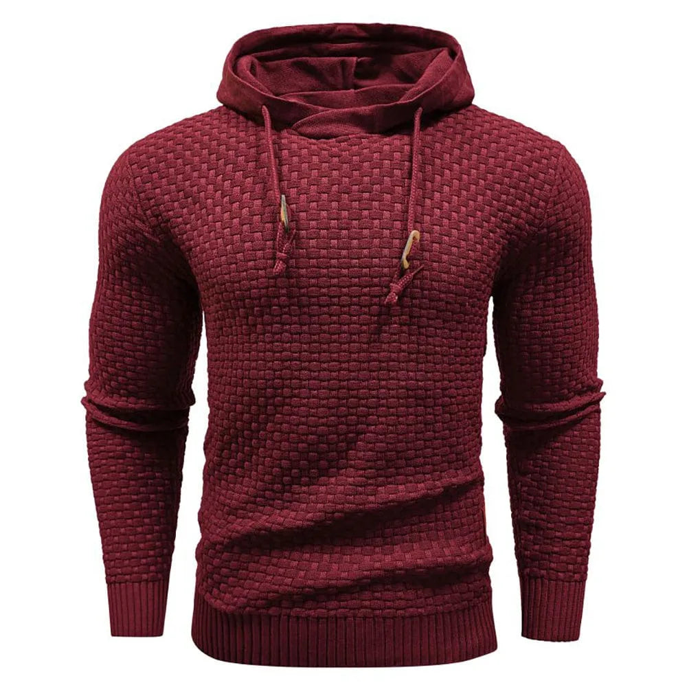 Hoodie met textuur en capuchon
