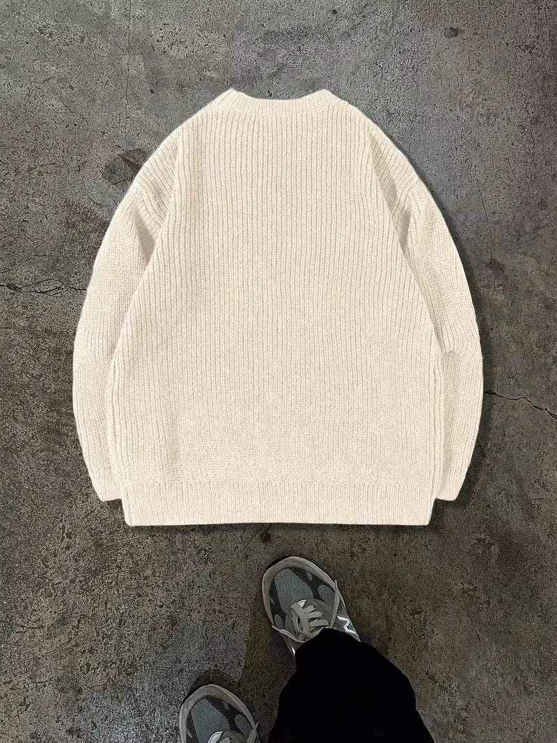 Oversized gebreide trui