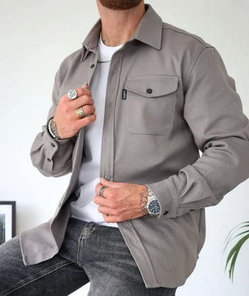 Overshirt met twee borstzakken
