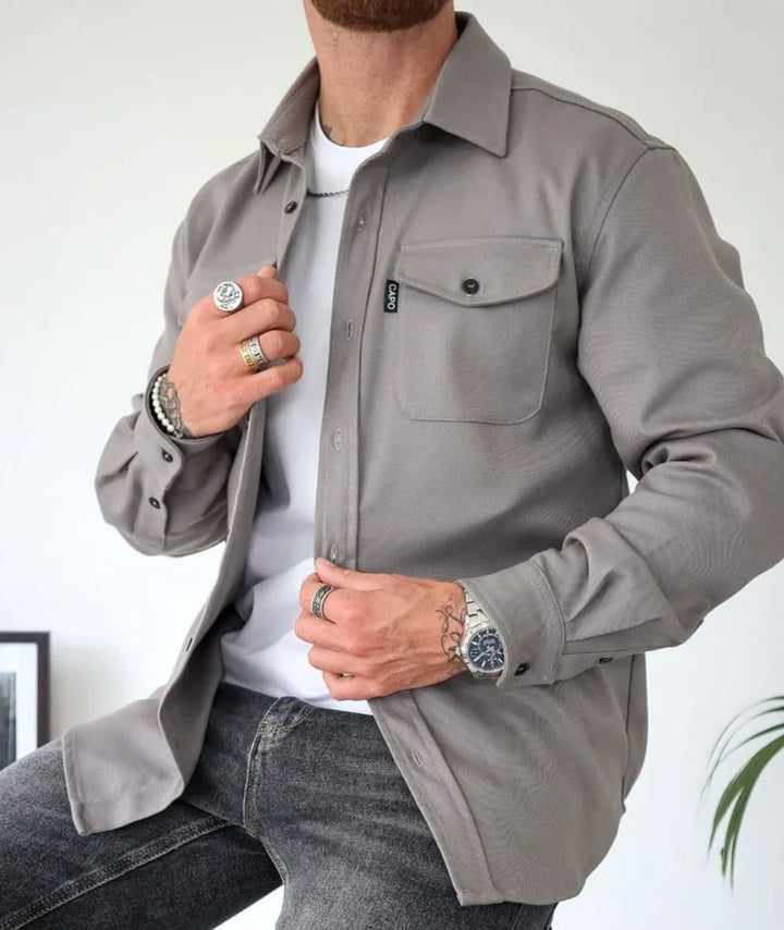 Overshirt met twee borstzakken
